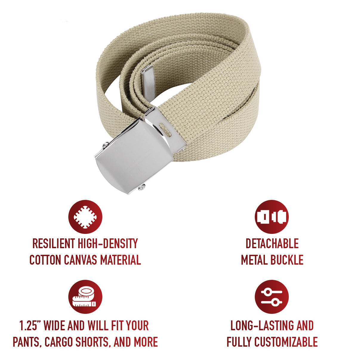 Rothco Web Belts - 44 Inches Long LARSON TACTICAL SUPPLY