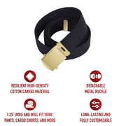 Rothco Web Belts - 44 Inches Long LARSON TACTICAL SUPPLY