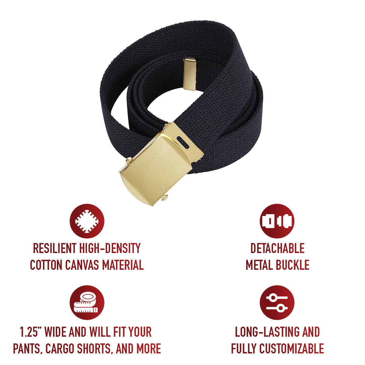 Rothco Web Belts - 44 Inches Long LARSON TACTICAL SUPPLY