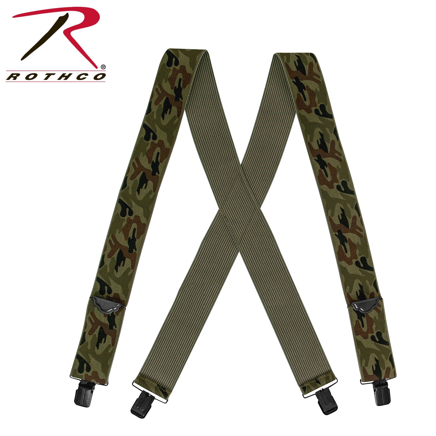 Rothco Adjustable Elastic X-Back Pant Suspenders LARSON TACTICAL SUPPLY