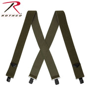 Rothco Adjustable Elastic X-Back Pant Suspenders LARSON TACTICAL SUPPLY