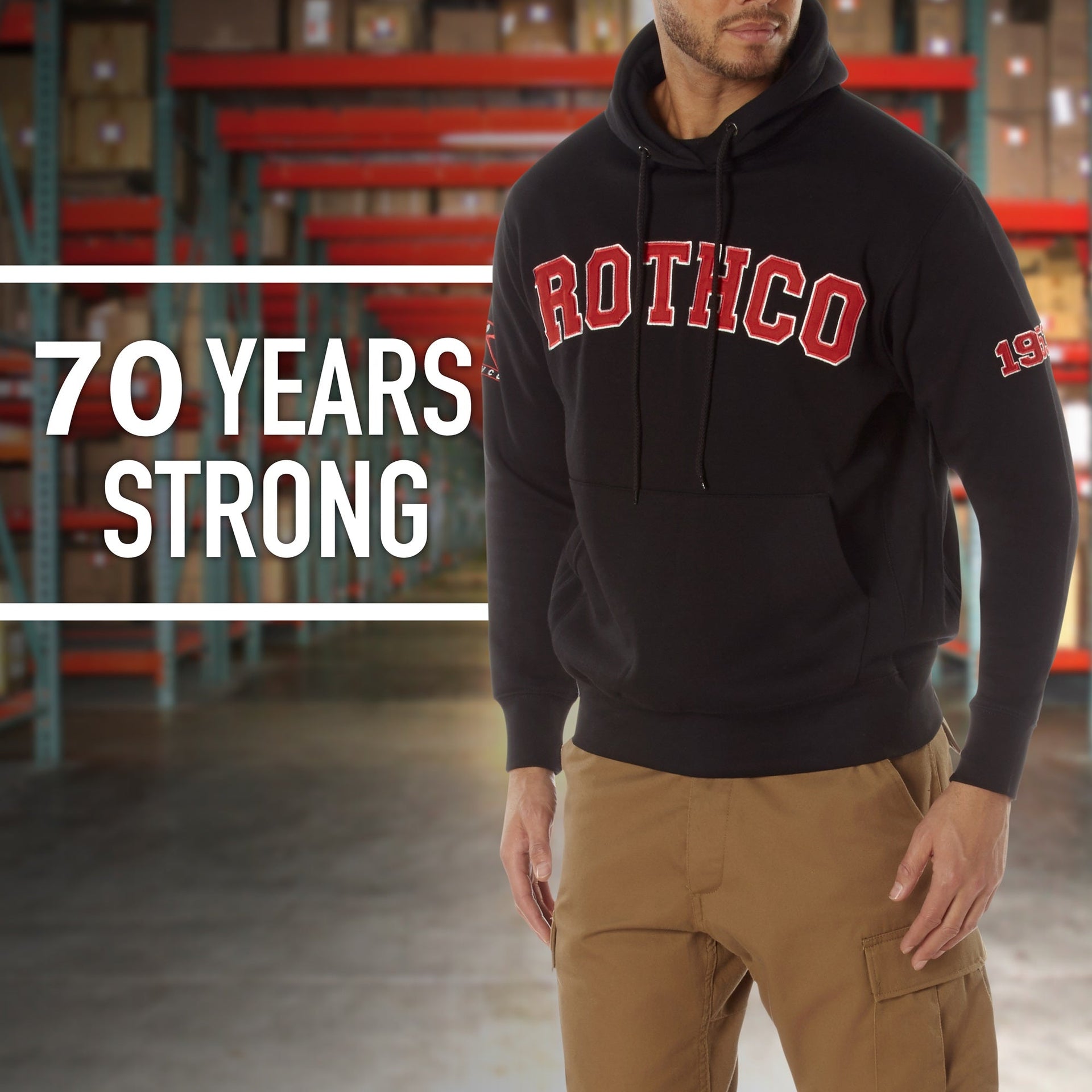 Rothco 1953 Embroidered Every Day Hoodie LARSON TACTICAL SUPPLY
