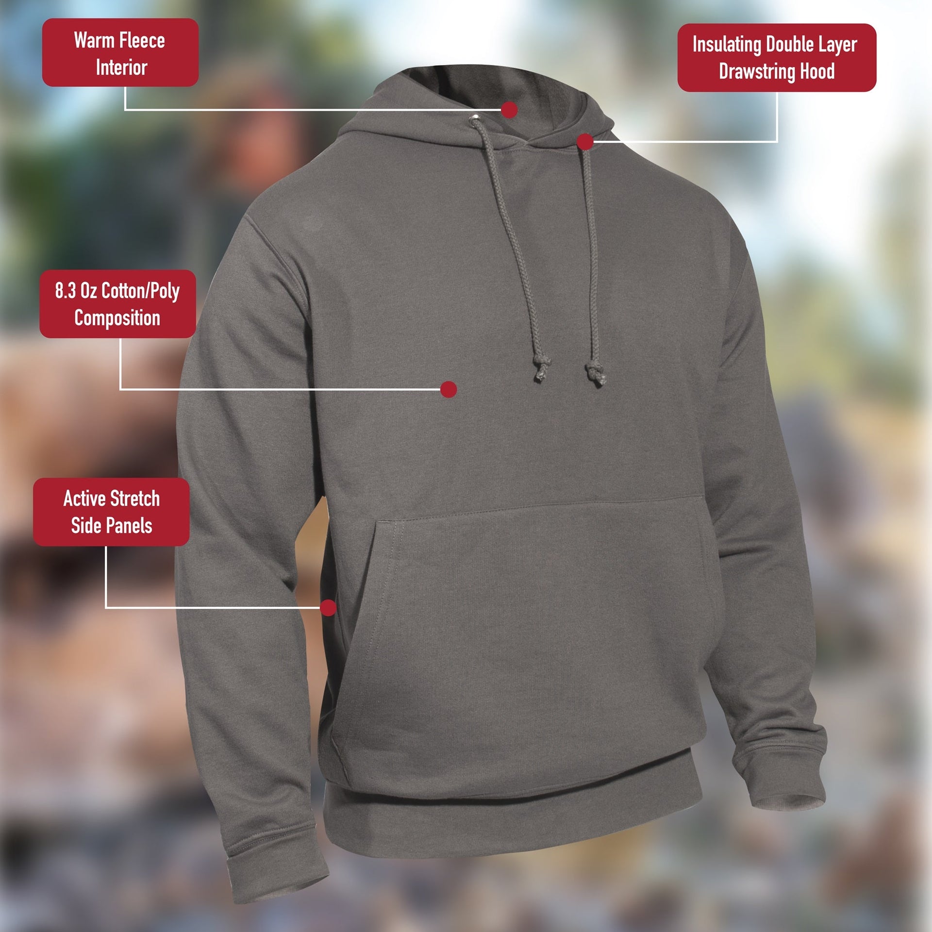 Rothco Midnight Camo Every Day Hoodie LARSON TACTICAL SUPPLY