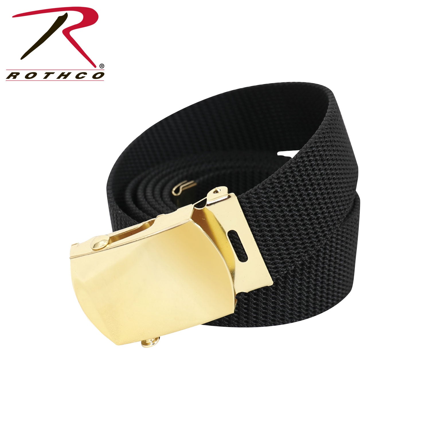 Rothco Nylon Web Belt - Black Webbing LARSON TACTICAL SUPPLY
