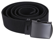 Rothco Nylon Web Belt - Black Webbing LARSON TACTICAL SUPPLY