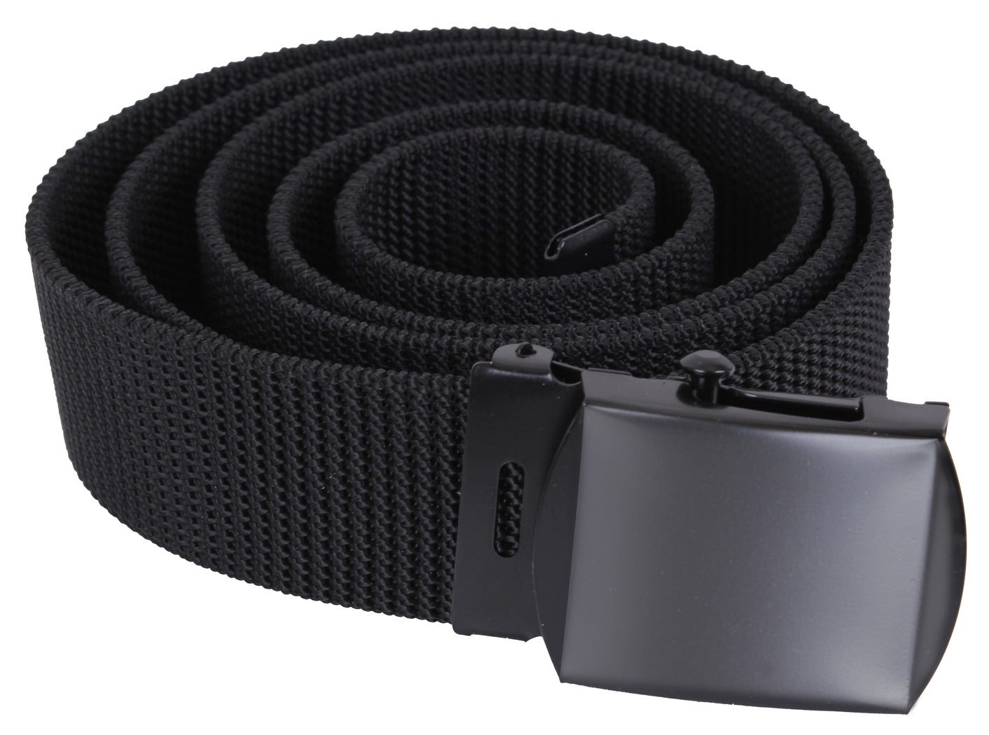 Rothco Nylon Web Belt - Black Webbing LARSON TACTICAL SUPPLY