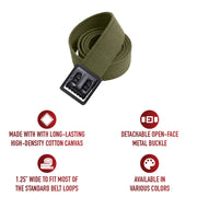 Rothco Military Web Belts With Open Face Buckle LARSON TACTICAL SUPPLY