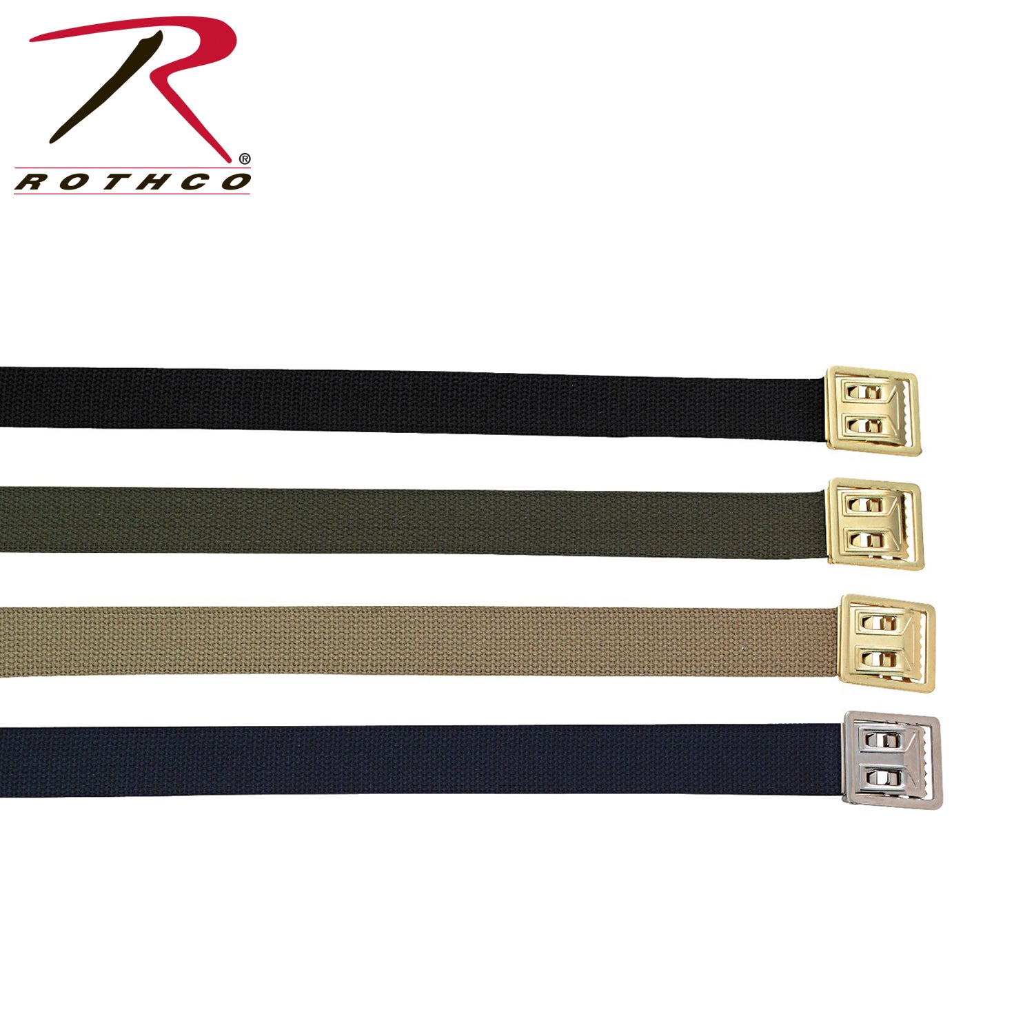 Rothco Military Web Belts With Open Face Buckle LARSON TACTICAL SUPPLY