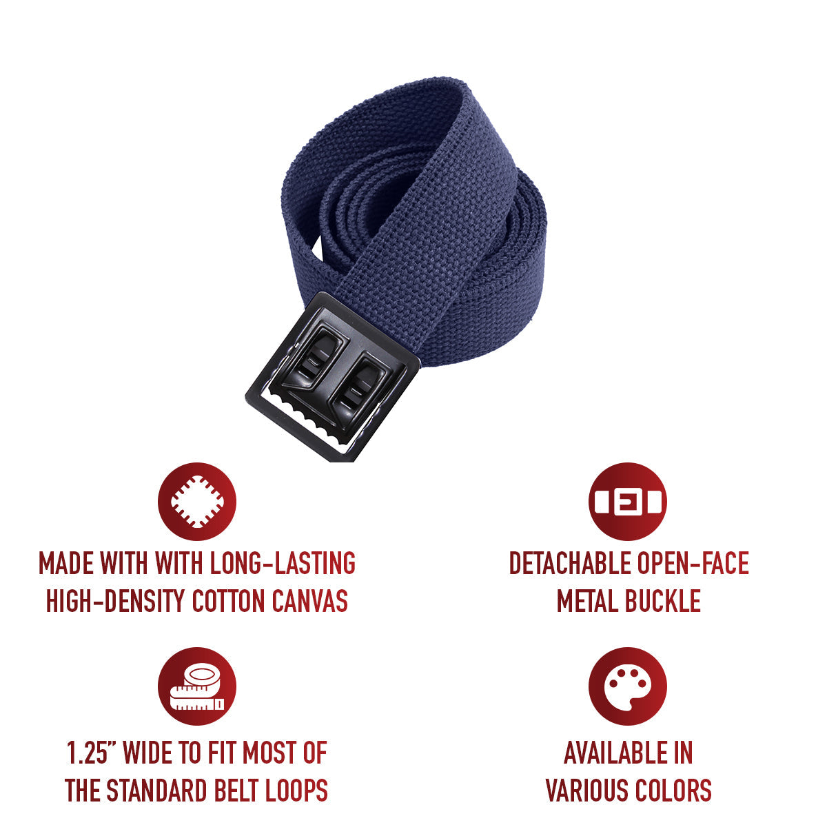 Rothco Military Web Belts With Open Face Buckle LARSON TACTICAL SUPPLY