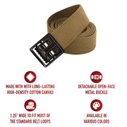 Rothco Military Web Belts With Open Face Buckle LARSON TACTICAL SUPPLY