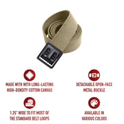 Rothco Military Web Belts With Open Face Buckle LARSON TACTICAL SUPPLY