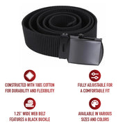 Rothco Web Belt with Buckle LARSON TACTICAL SUPPLY