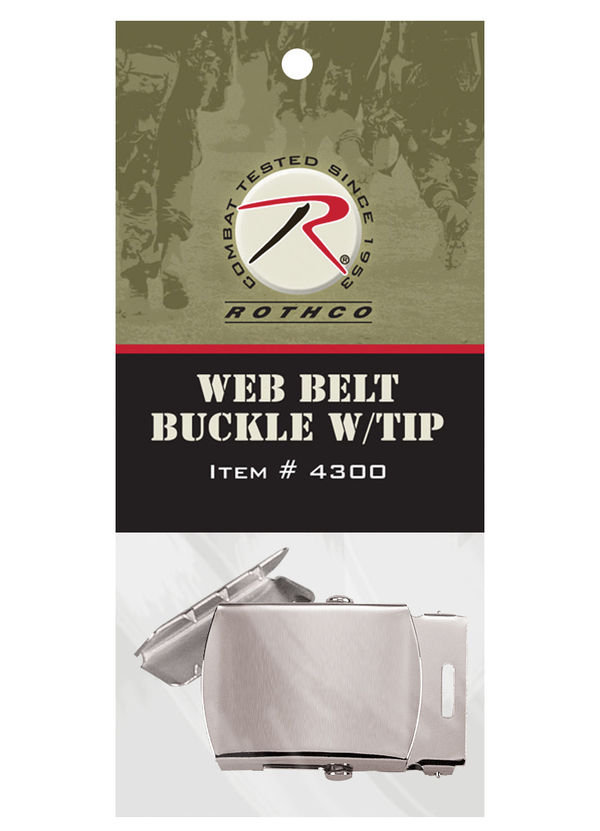 Rothco G.I. Type Web Belt Buckle And Tip Pack LARSON TACTICAL SUPPLY