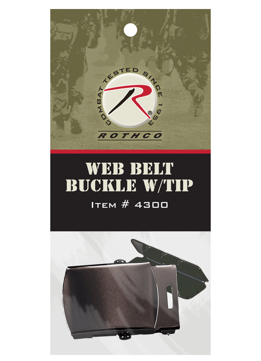 Rothco G.I. Type Web Belt Buckle And Tip Pack LARSON TACTICAL SUPPLY