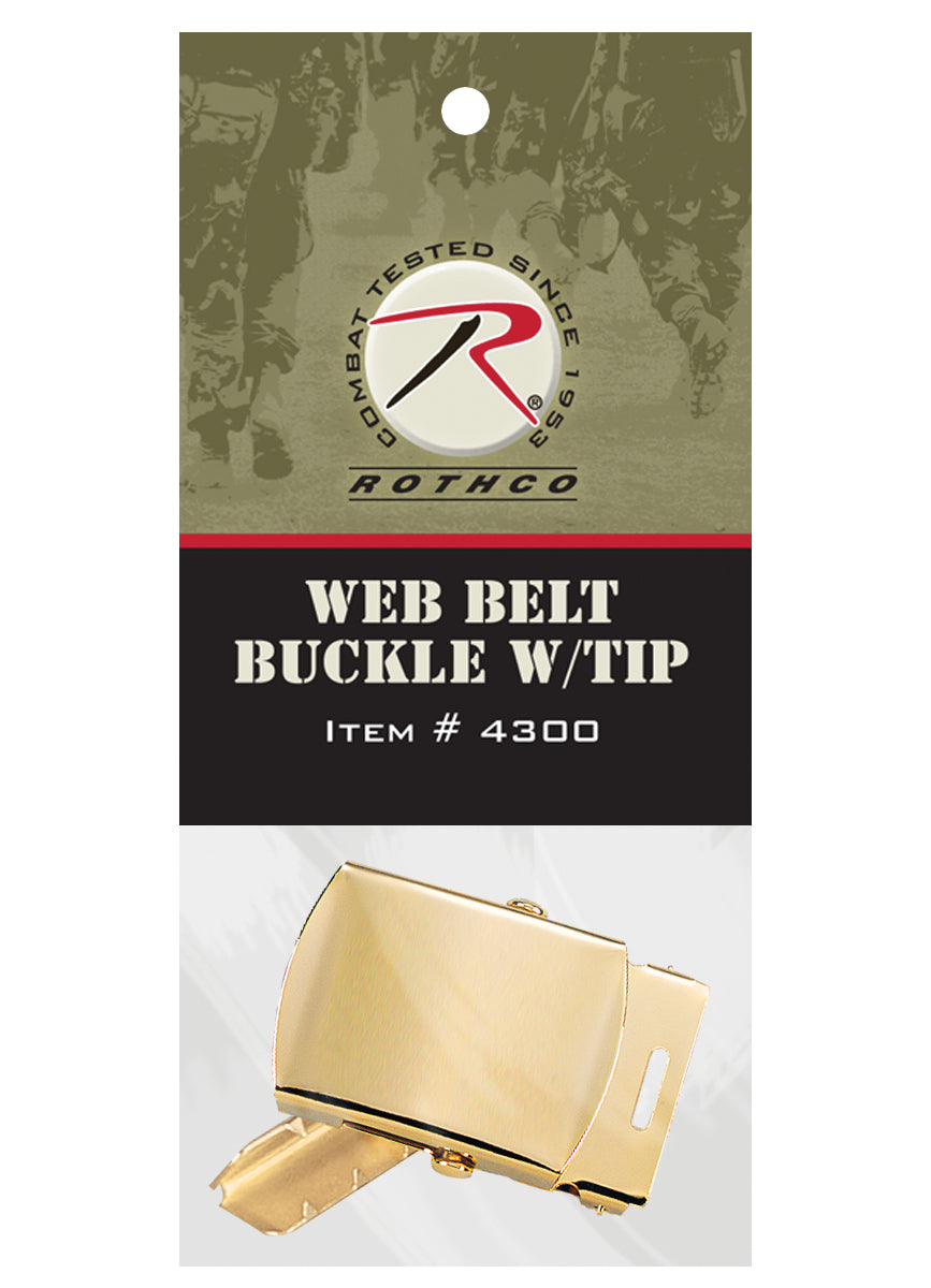Rothco G.I. Type Web Belt Buckle And Tip Pack LARSON TACTICAL SUPPLY