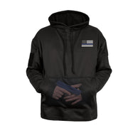 Rothco Honor and Respect Thin Blue Line Concealed Carry Hoodie - Black LARSON TACTICAL SUPPLY