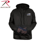 Rothco Honor and Respect Thin Blue Line Concealed Carry Hoodie - Black LARSON TACTICAL SUPPLY