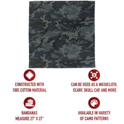 Rothco Large Camo Bandana 27 x 27 Inch LARSON TACTICAL SUPPLY