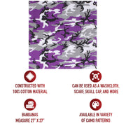 Rothco Large Camo Bandana 27 x 27 Inch LARSON TACTICAL SUPPLY