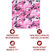 Rothco Large Camo Bandana 27 x 27 Inch LARSON TACTICAL SUPPLY
