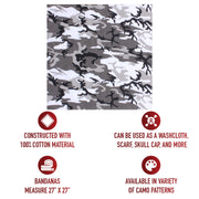 Rothco Large Camo Bandana 27 x 27 Inch LARSON TACTICAL SUPPLY