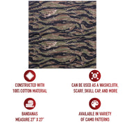 Rothco Large Camo Bandana 27 x 27 Inch LARSON TACTICAL SUPPLY
