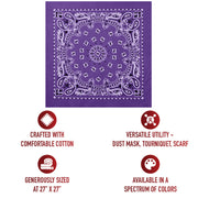 Rothco Trainmen Paisley Bandana – Extra-Large - 27” X 27" LARSON TACTICAL SUPPLY