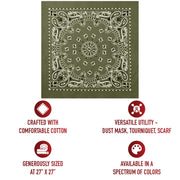 Rothco Trainmen Paisley Bandana – Extra-Large - 27” X 27" LARSON TACTICAL SUPPLY