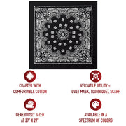 Rothco Trainmen Paisley Bandana – Extra-Large - 27” X 27" LARSON TACTICAL SUPPLY