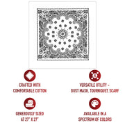 Rothco Trainmen Paisley Bandana – Extra-Large - 27” X 27" LARSON TACTICAL SUPPLY