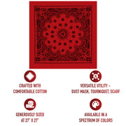 Rothco Trainmen Paisley Bandana – Extra-Large - 27” X 27" LARSON TACTICAL SUPPLY