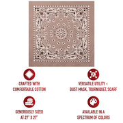 Rothco Trainmen Paisley Bandana – Extra-Large - 27” X 27" LARSON TACTICAL SUPPLY