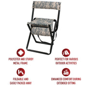 Rothco Deluxe Folding Stool With Pouch LARSON TACTICAL SUPPLY