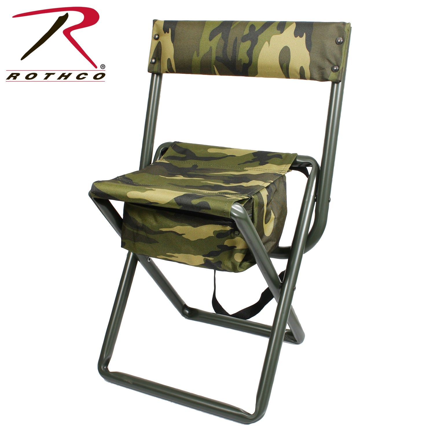 Rothco Deluxe Folding Stool With Pouch LARSON TACTICAL SUPPLY