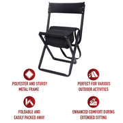 Rothco Deluxe Folding Stool With Pouch LARSON TACTICAL SUPPLY