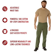 Rothco Vintage Vietnam Rip-Stop Fatigue Pants LARSON TACTICAL SUPPLY