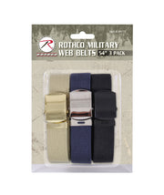 Rothco Web Belts In 3 Pack LARSON TACTICAL SUPPLY