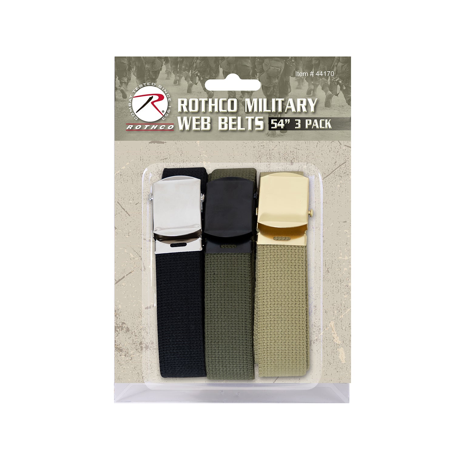 Rothco Web Belts In 3 Pack LARSON TACTICAL SUPPLY