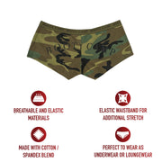 Rothco Woodland Camo "Booty Camp" Booty Shorts & Tank Top LARSON TACTICAL SUPPLY