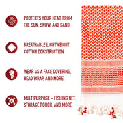 Rothco Lightweight Shemagh Tactical Desert Keffiyeh Scarf LARSON TACTICAL SUPPLY