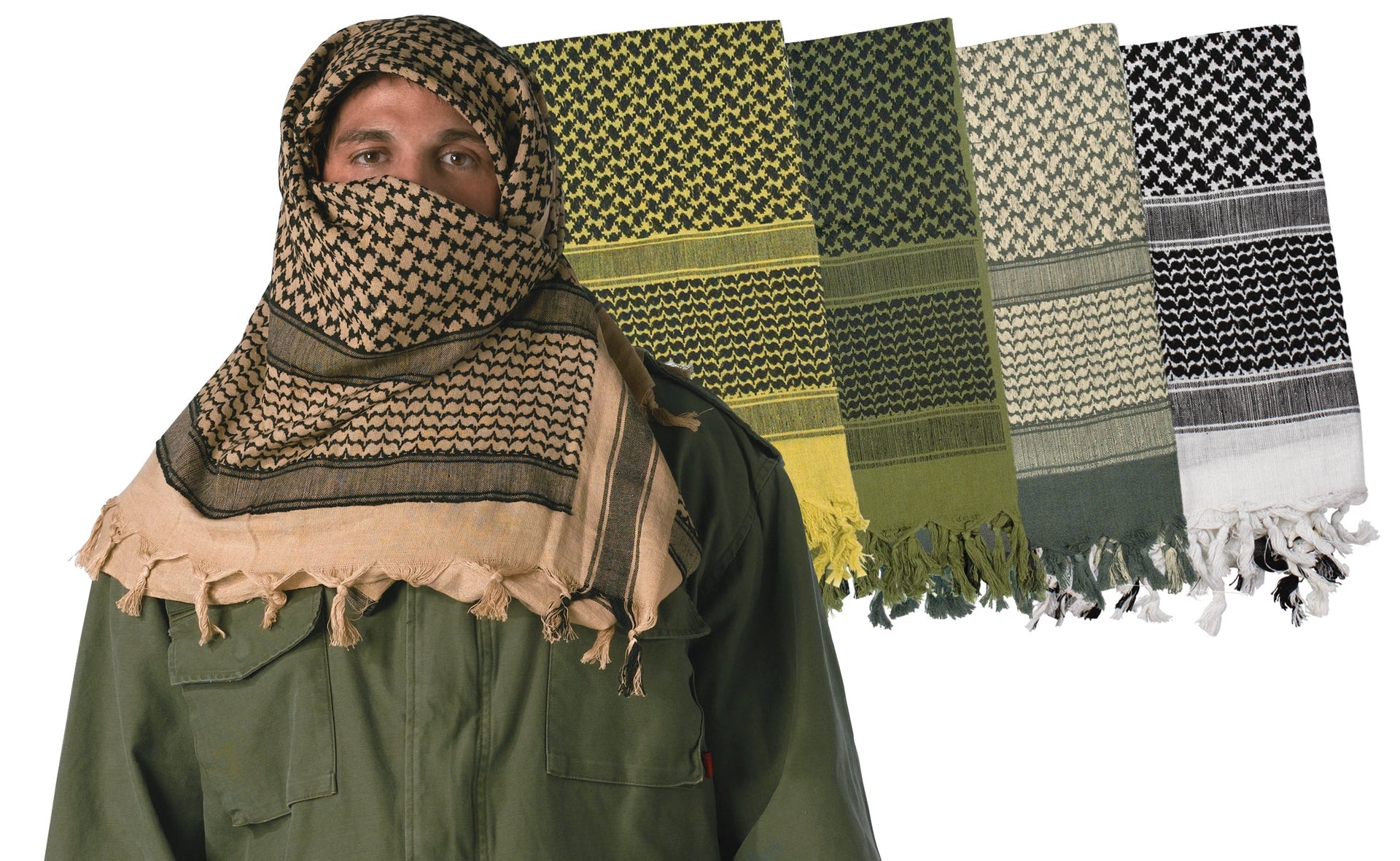 Rothco Lightweight Shemagh Tactical Desert Keffiyeh Scarf LARSON TACTICAL SUPPLY
