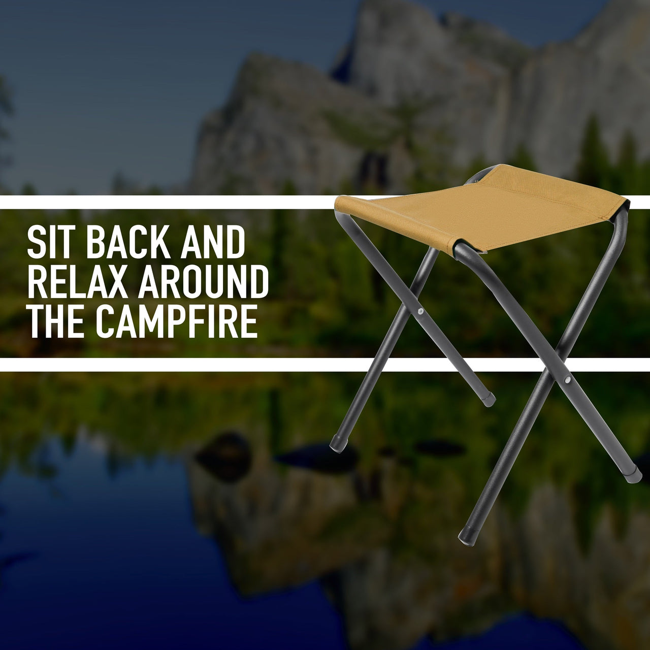 Rothco Lightweight Folding Camp Stool LARSON TACTICAL SUPPLY