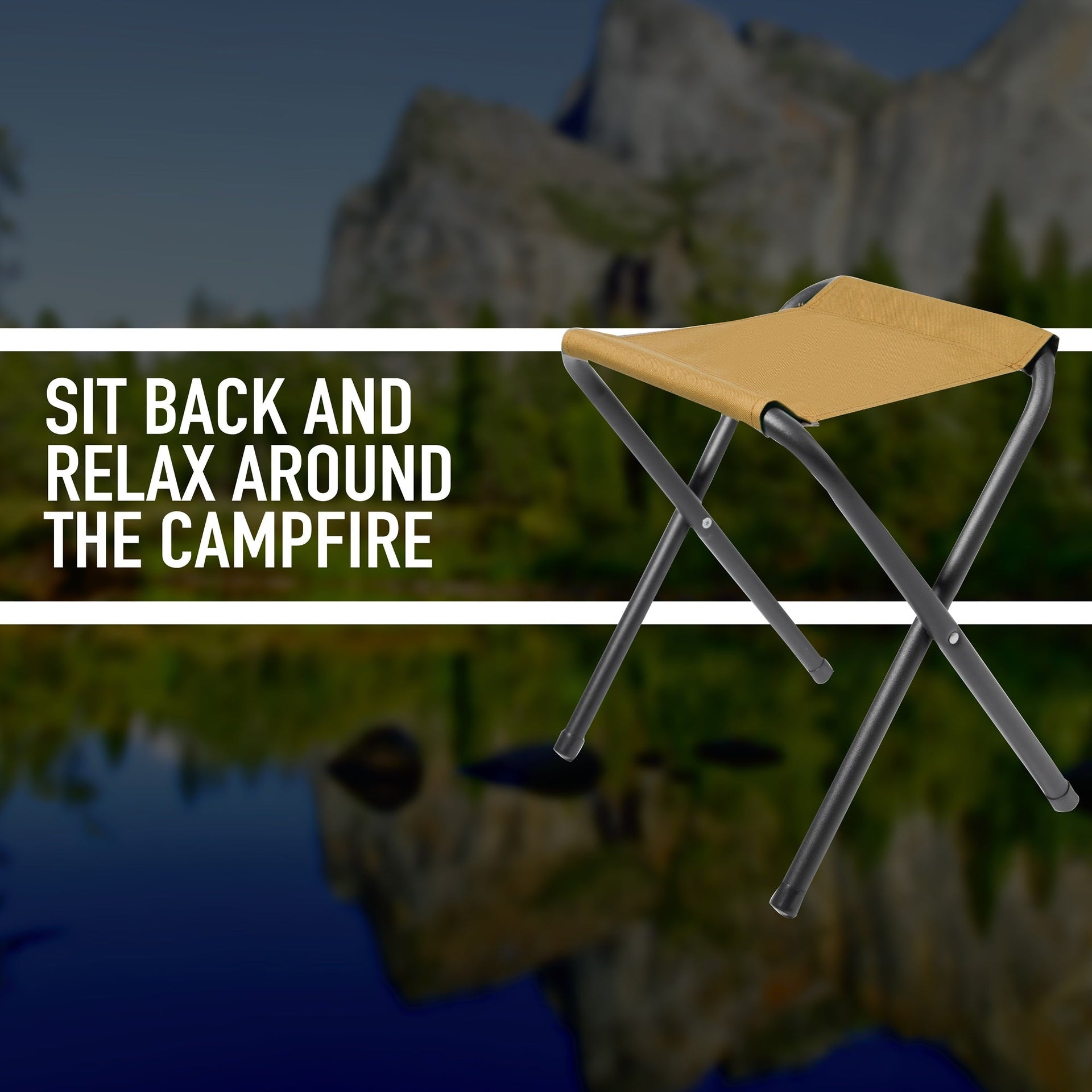 Rothco Lightweight Folding Camp Stool LARSON TACTICAL SUPPLY