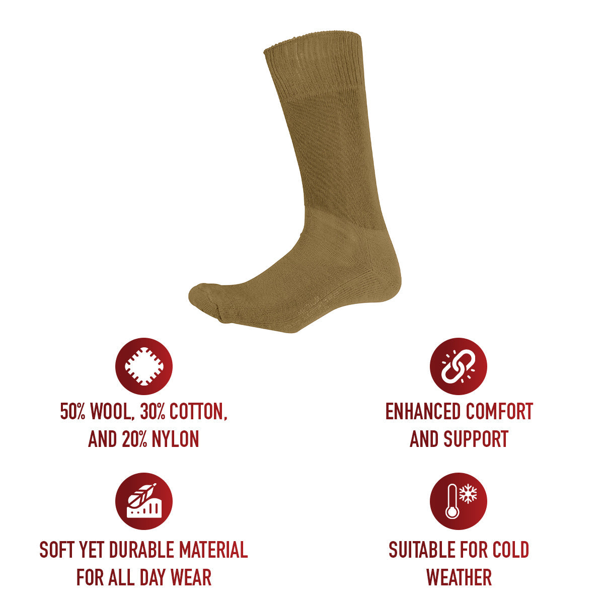 Rothco G.I. Type Cushion Sole Socks LARSON TACTICAL SUPPLY