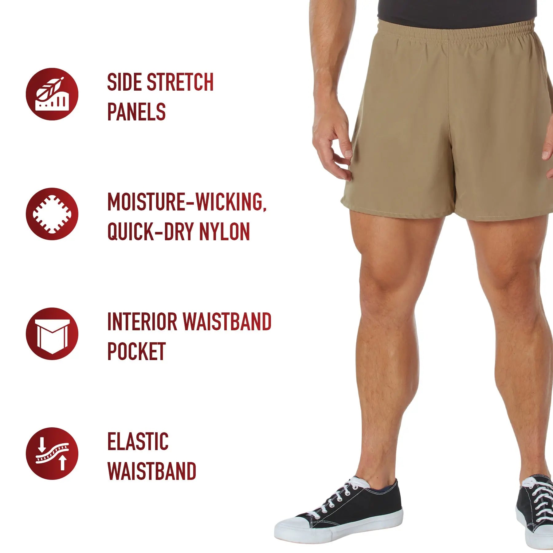 Rothco Physical Training PT Shorts LARSON TACTICAL SUPPLY