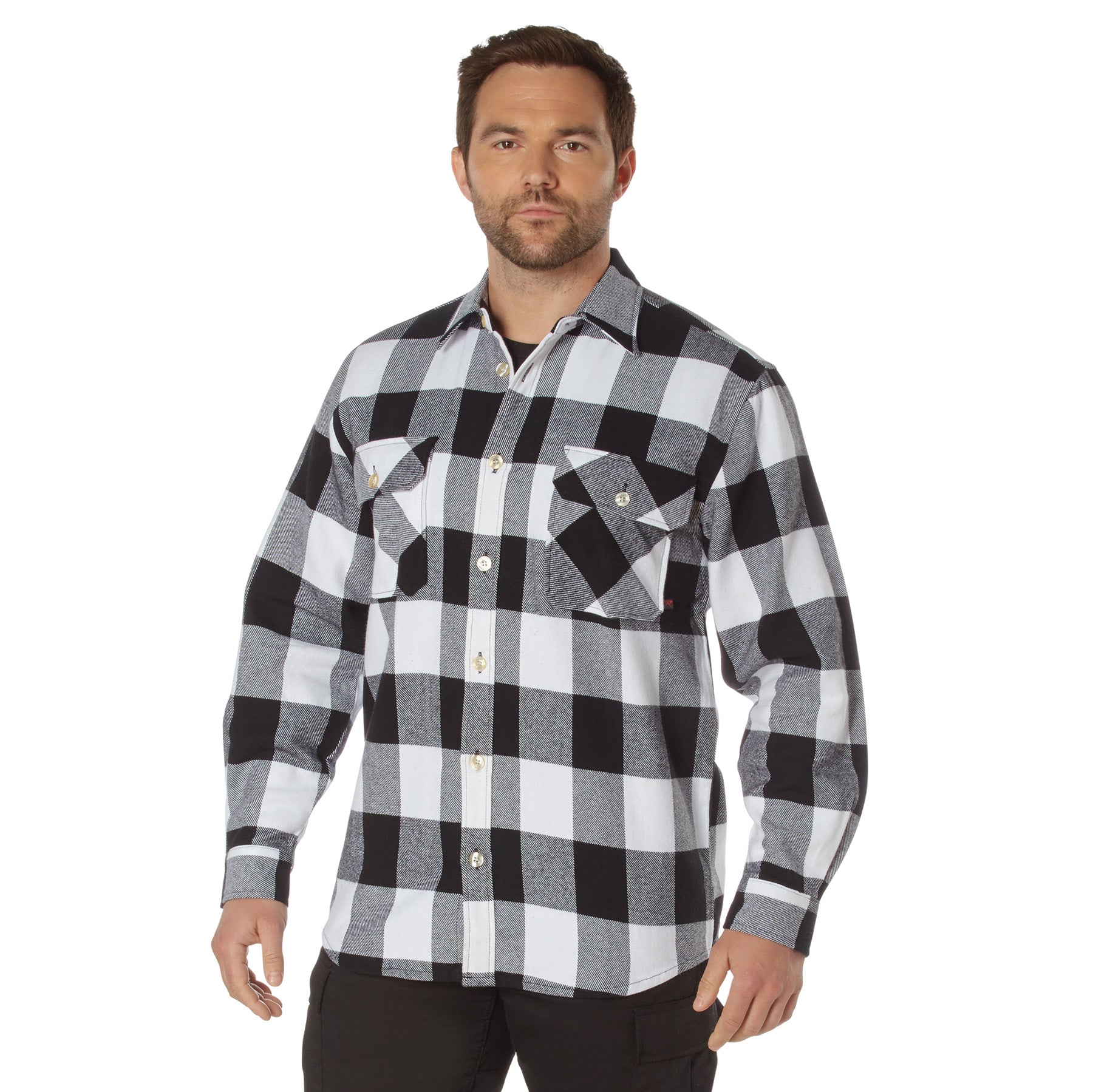 Rothco Extra Heavyweight Buffalo Plaid Flannel Shirt LARSON TACTICAL SUPPLY