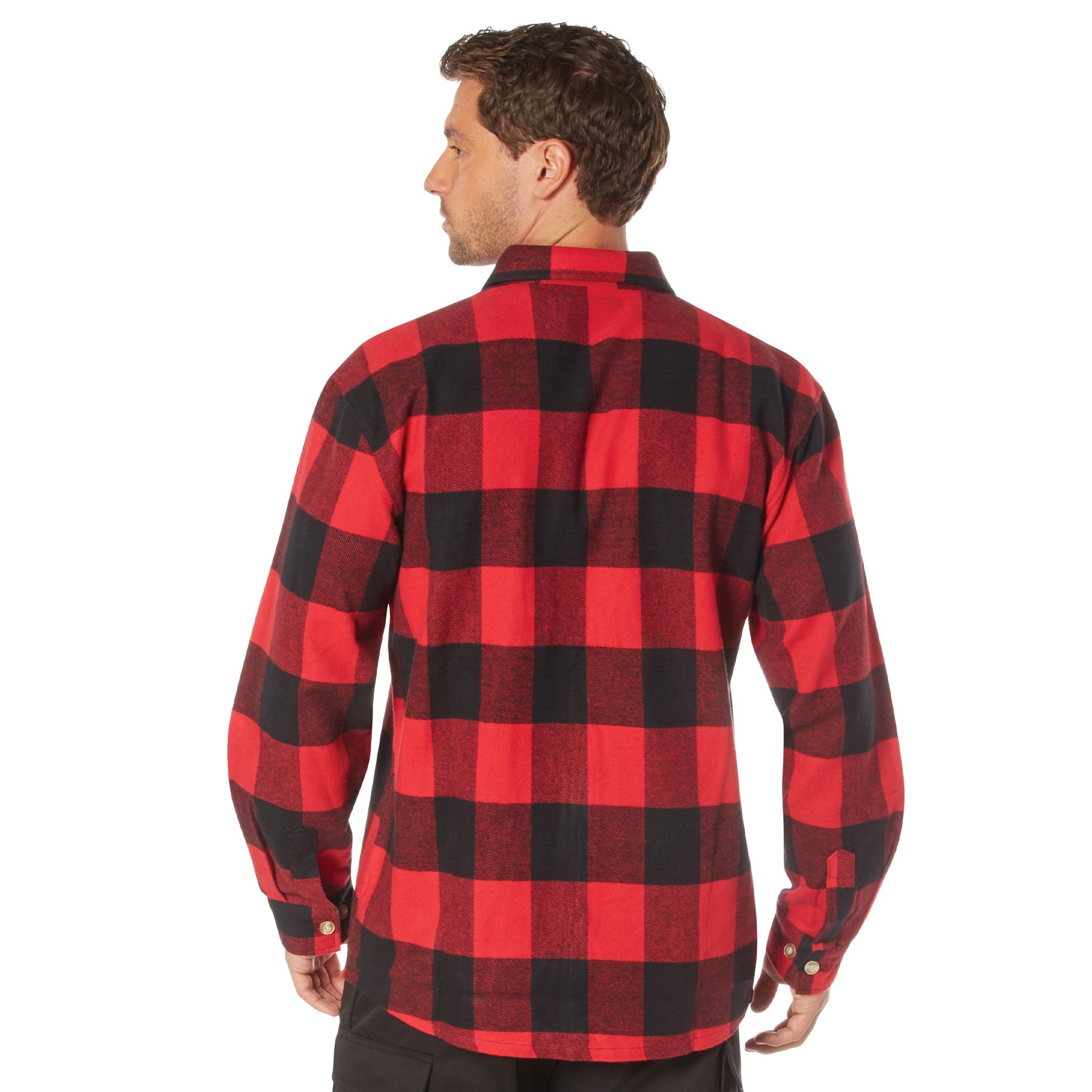 Rothco Extra Heavyweight Buffalo Plaid Flannel Shirt LARSON TACTICAL SUPPLY