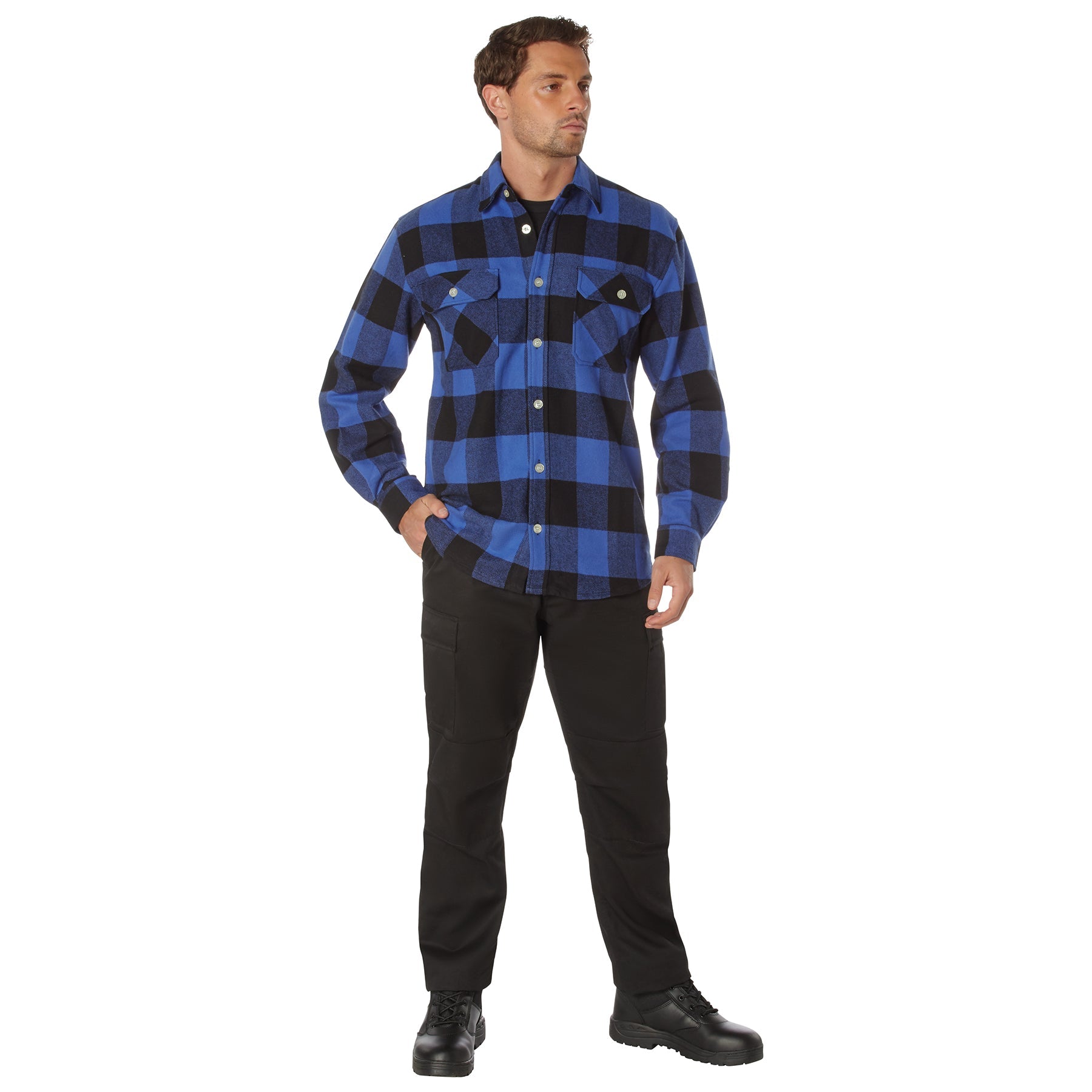 Rothco Extra Heavyweight Buffalo Plaid Flannel Shirt LARSON TACTICAL SUPPLY