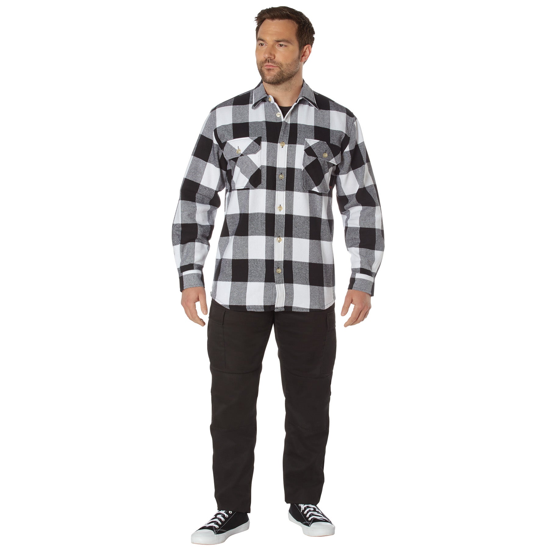 Rothco Extra Heavyweight Buffalo Plaid Flannel Shirt LARSON TACTICAL SUPPLY