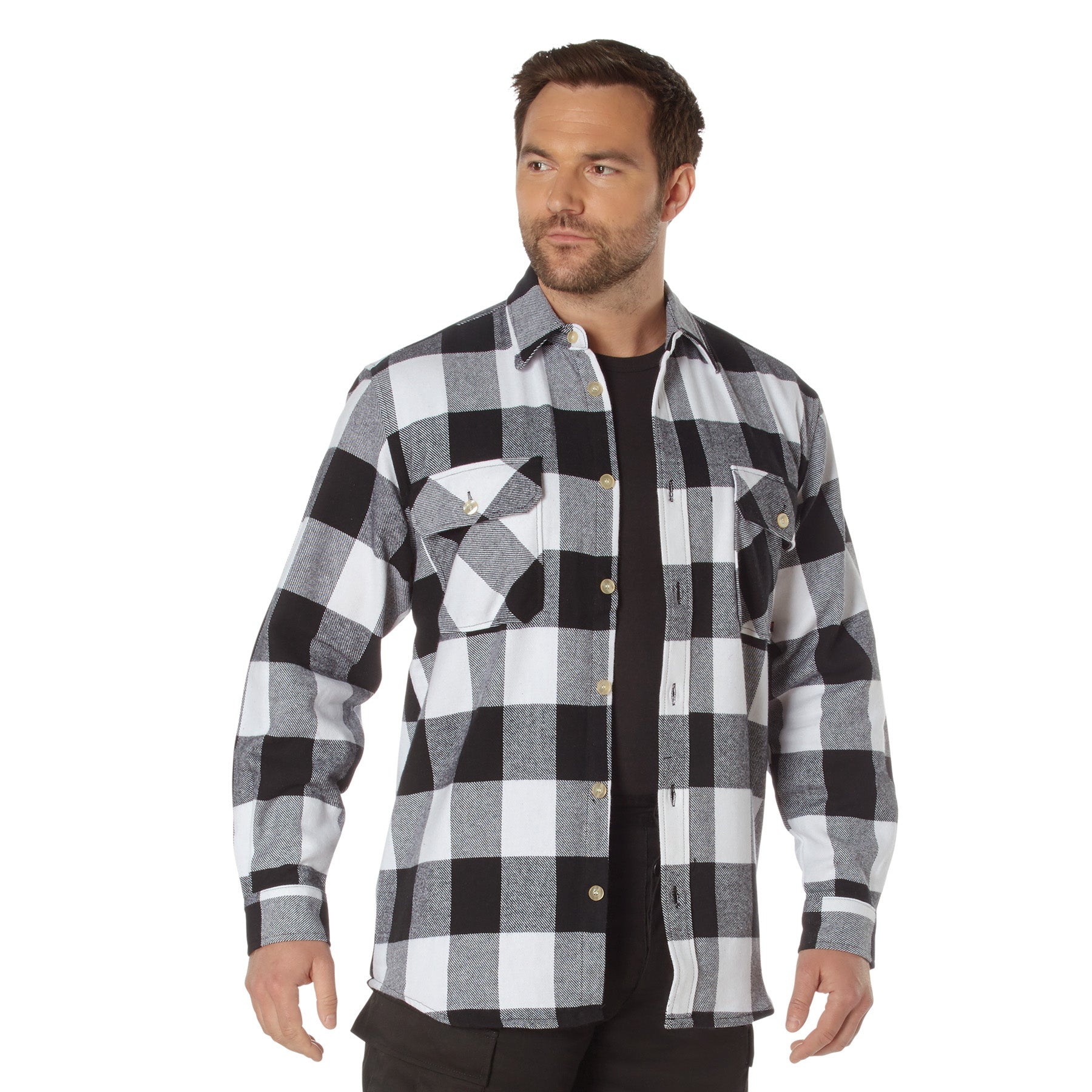 Rothco Extra Heavyweight Buffalo Plaid Flannel Shirt LARSON TACTICAL SUPPLY